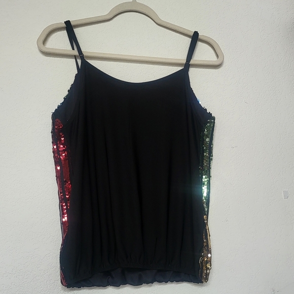 Lavish Sequin Striped Top. Size M - Picture 10 of 10